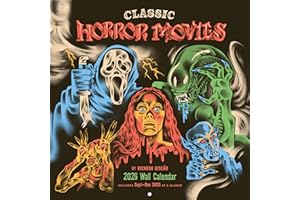 Classic Horror Movies 2026 Wall Calendar