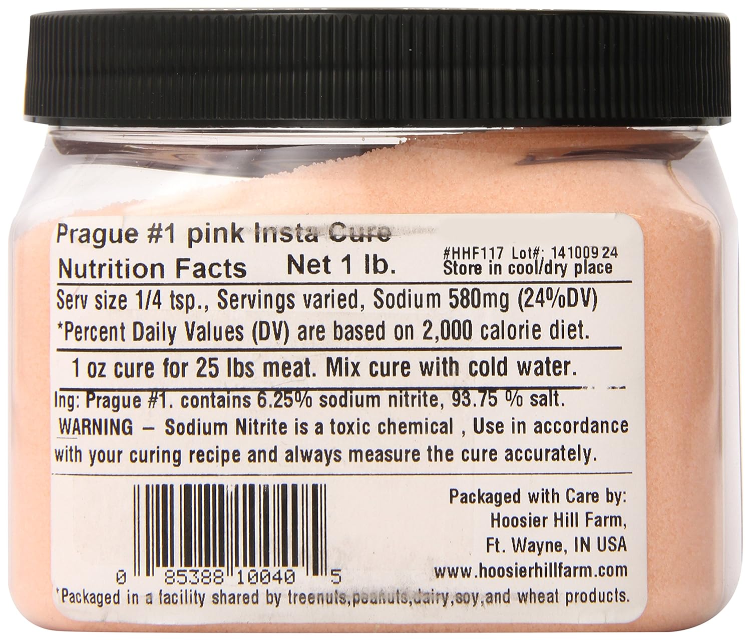 Hoosier Hill Farm Prague Powder Curing Salt, Pink, 1 Pound (Packaging may vary) : Coarse Salts : Grocery & Gourmet Food