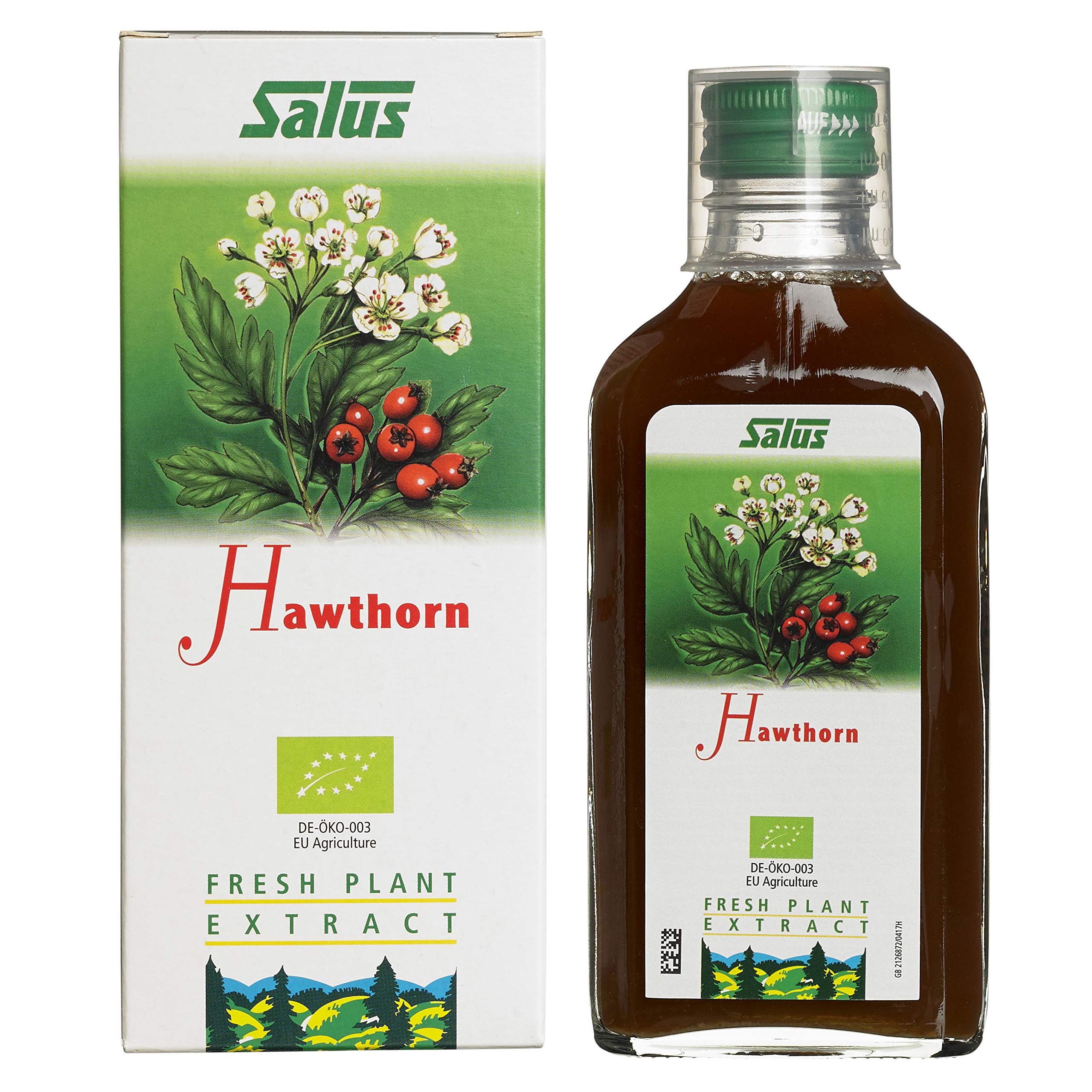 Salus Hawthorn Organic 100% Pure Fresh Plant Juice 200 ml