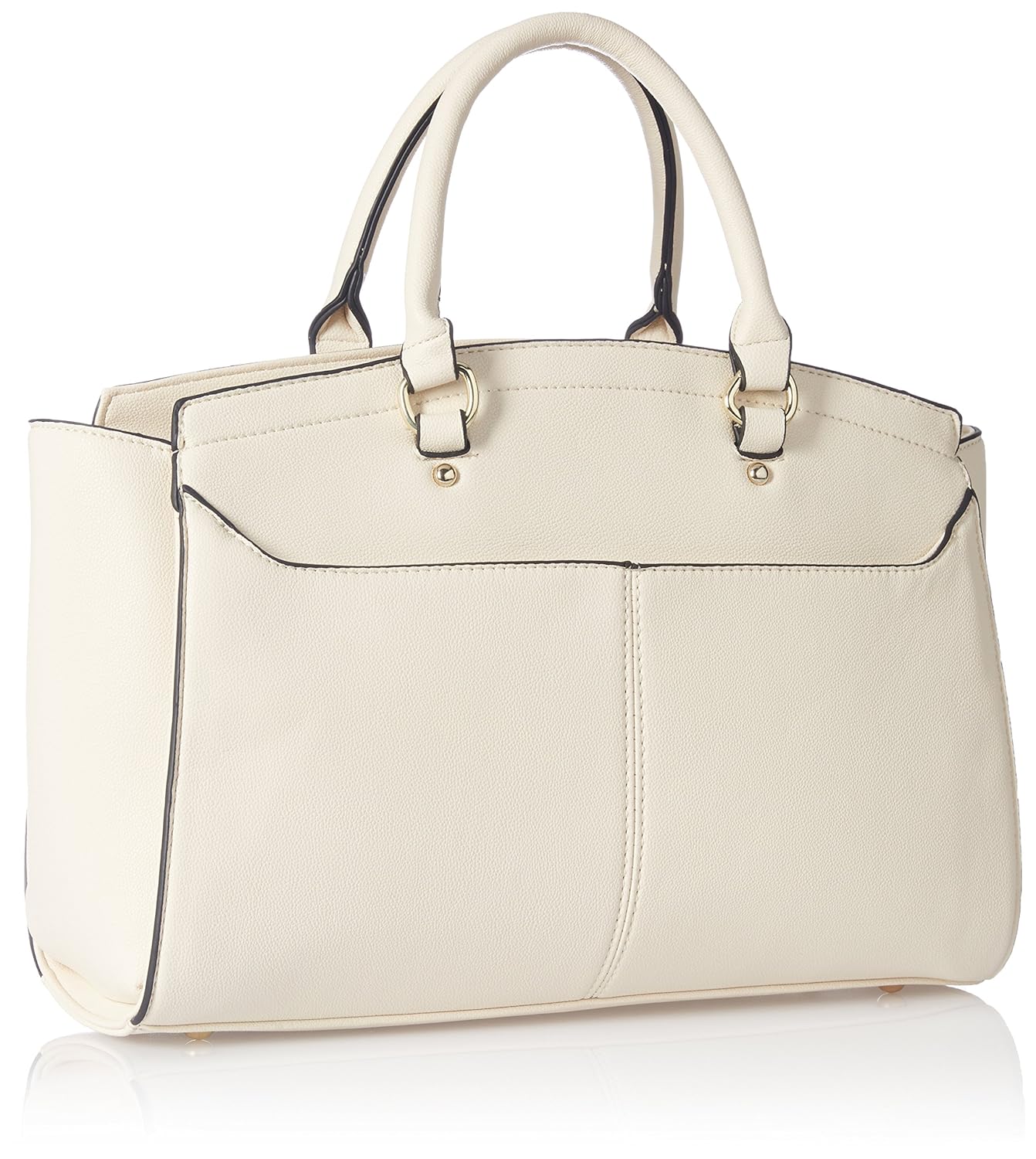 cathy london women's handbag, material- synthethic leather, colour- beige