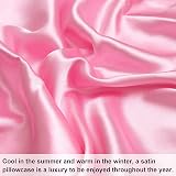 NTBAY Silk Satin Pillowcases 2 Pack 50x90 cm Pink Envelope Closure view 3
