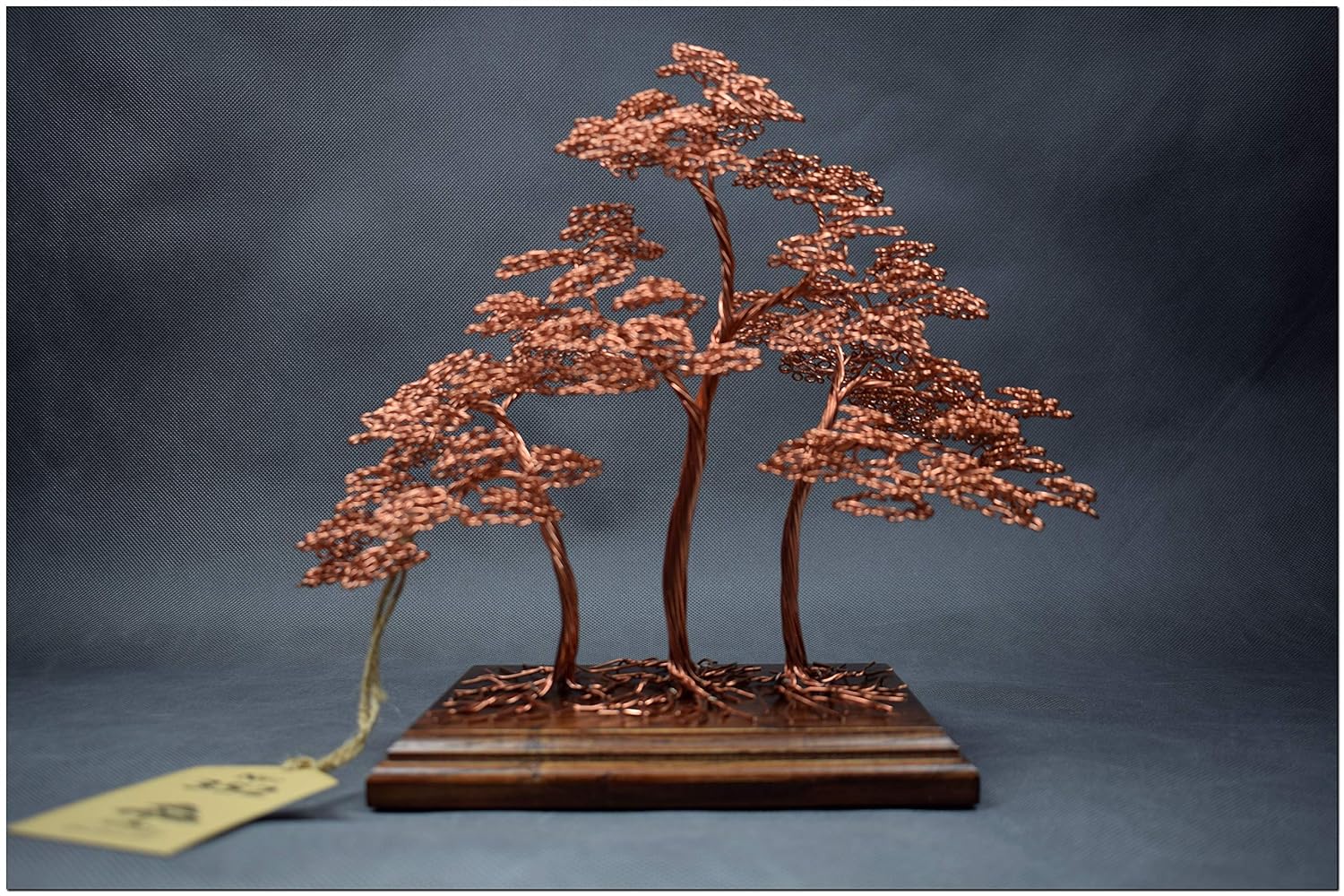 Copper Metal bonsai tree, forest with wire bonsai trees 7