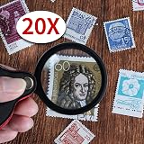 Uncle Paul 20X Pocket Magnifier Black Mini Folding Loupe 50mm Lens OS18 view 5