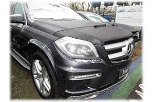 AUTO-BRA Hood Bra Front End Nose Mask Compatible with Mercedes Benz MB GL GLS Class X166 2012-2016 Bonnet Bra STONEGUARD Protector Tuning