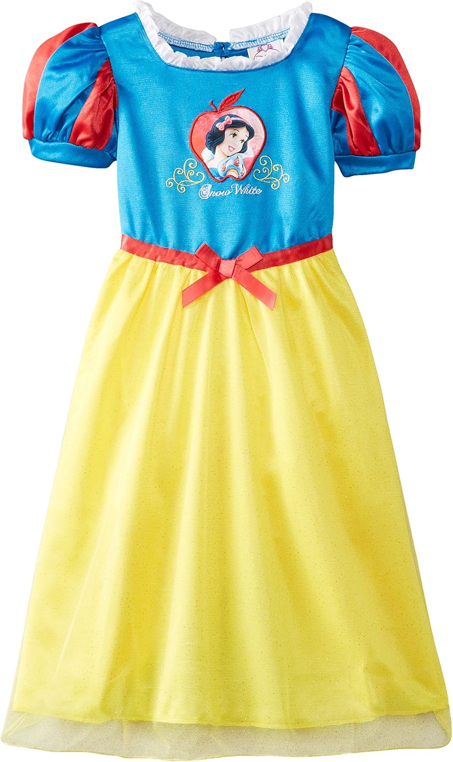 Disney Little Girls' Snow White Costume Sleep Gown, Blue/Multi, 3T Clothing