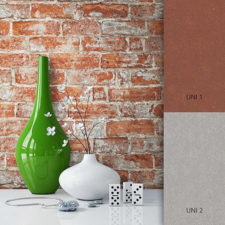 NEWROOM Steintapete Braun Vliestapete Stein Muster/Motiv schöne moderne und edle Design 3D Optik , inklusive Tapezier Ratgebe