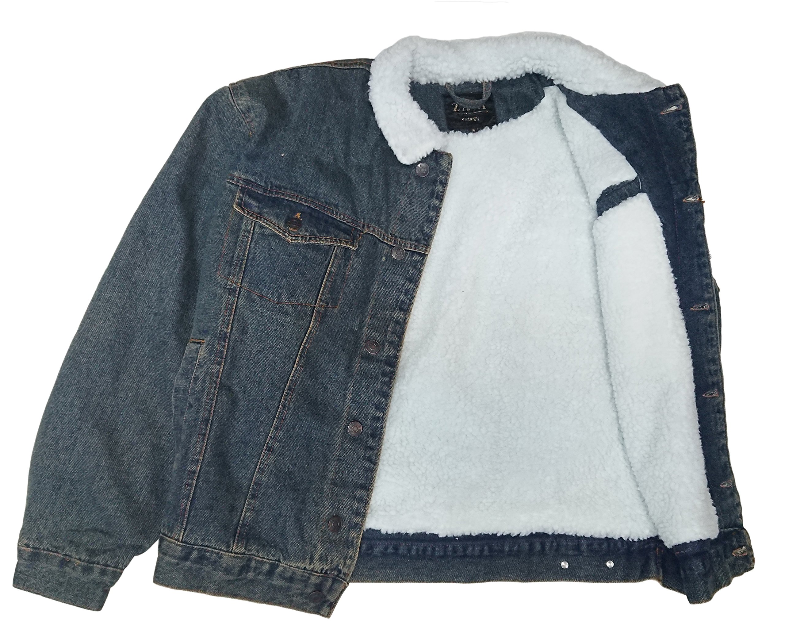 Denim Cowboy Jacket With Fur(Chamarra vaquera de mezclilla con borrego
