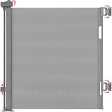 Dikots Grey Retractable Stair Gate 140 cm Wide 86 cm High Baby Pet view 1