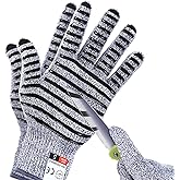 Apaffa 2PCS Cut Resistant Gloves, Cutting Gloves Level 5 Protection for Kitchen