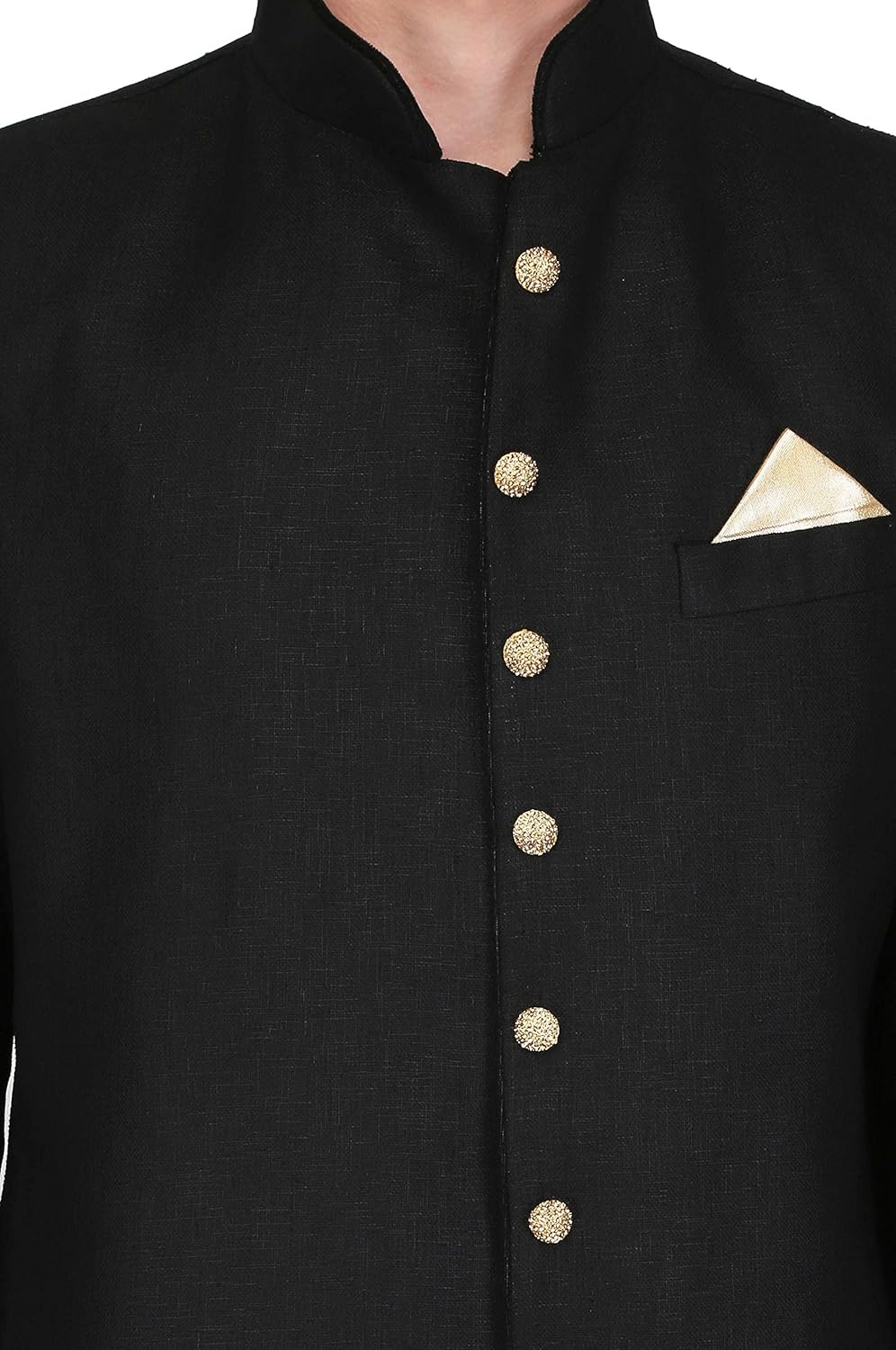 pret a porter sherwani stiched band gala jacket with salwar