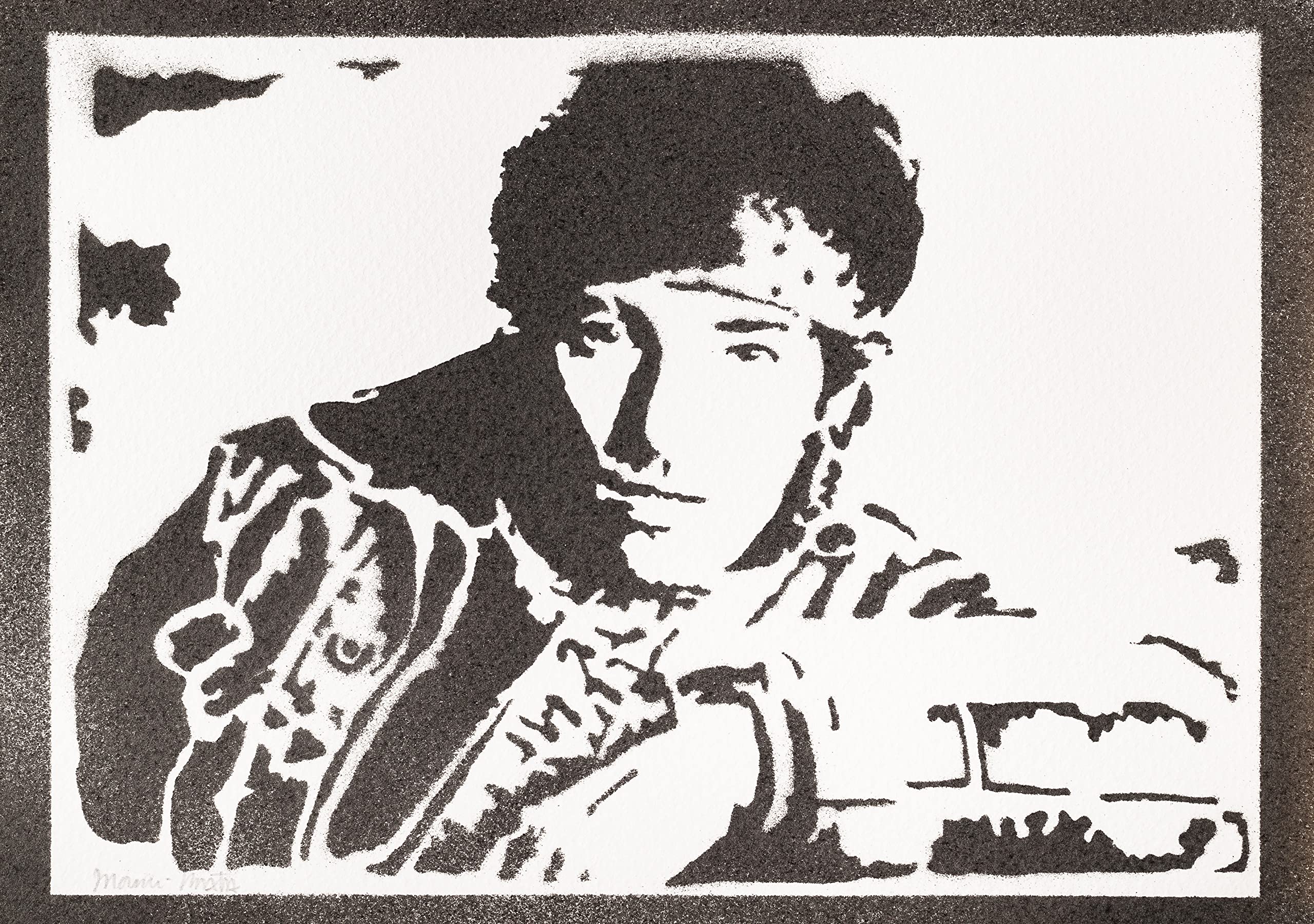 moreno-mata Real Handmade Graffiti Bruce Springs... Music Poster Room Decor Home Wall Art Decoration Bedroom Gifts for Men and Women