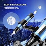 AOMEKIE 70mm Refractor Telescope 150X with Tripod Moon Filter Smartphone Adapter view 4