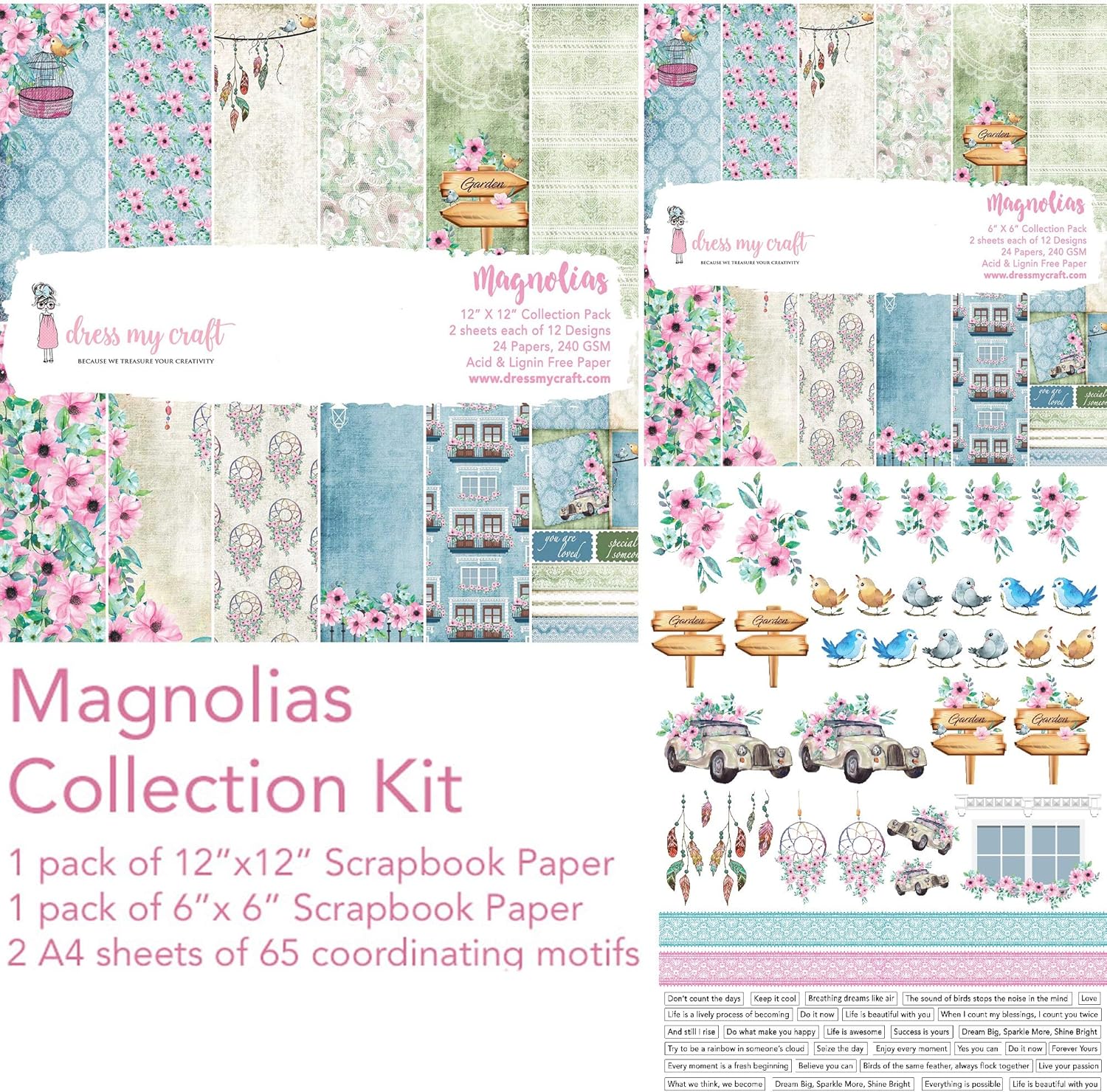 Dress My Craft Collection KitMagnolias