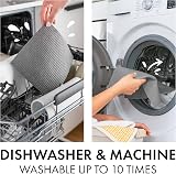SUPERSCANDI 6 Pack Reusable Swedish Dishcloths 100% Biodegradable Grey view 4