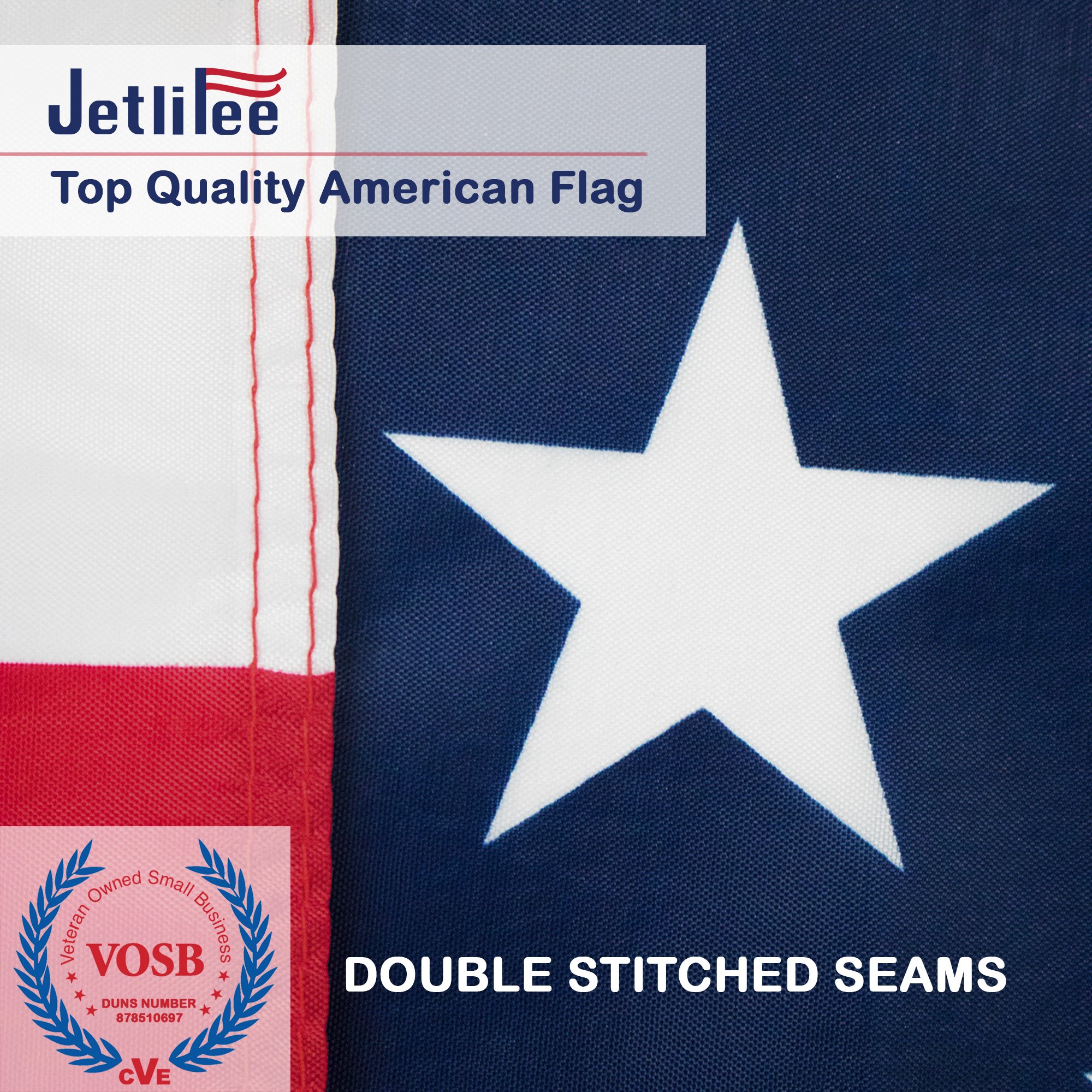 American Flag: Print 3x5 FT US Flag / USA Flag - American flags for Indoor and Outdoor