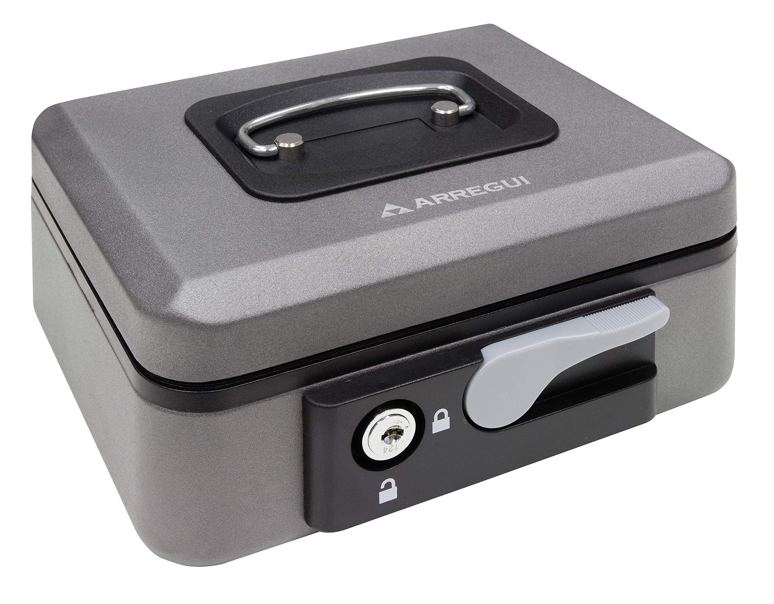Arregui Pop-Up Box with Opening Button (Steel) Graphite, grey, C9726