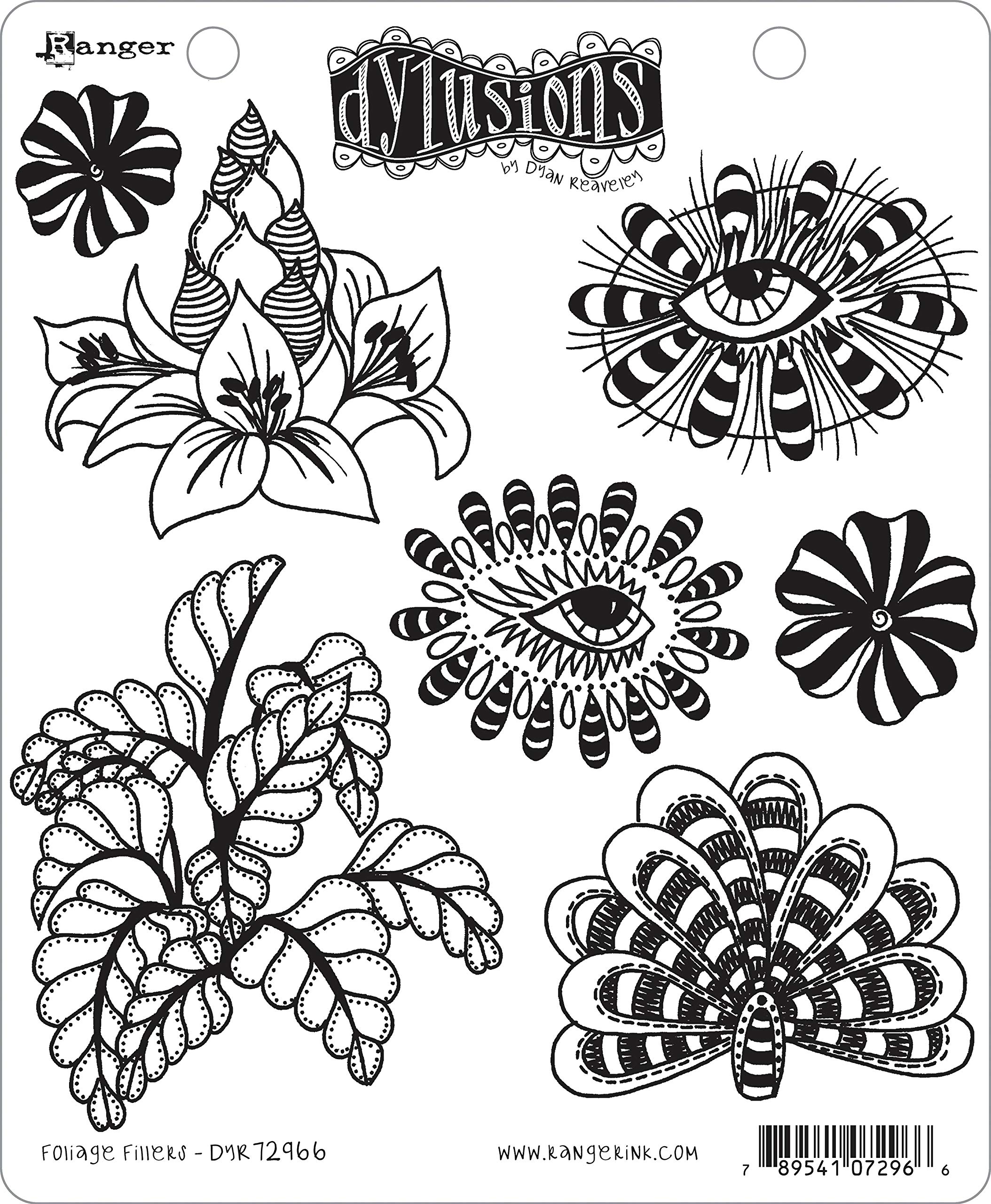 Dylusions Cling FI, Foliage Fillers, One Size