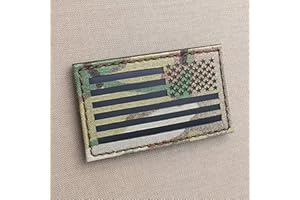 TACTICAL FREAKY mult1cam Infrared IR USA American Reversed Flag 3.5x2 IFF Tactical Morale Fastener Patch (Multicam)