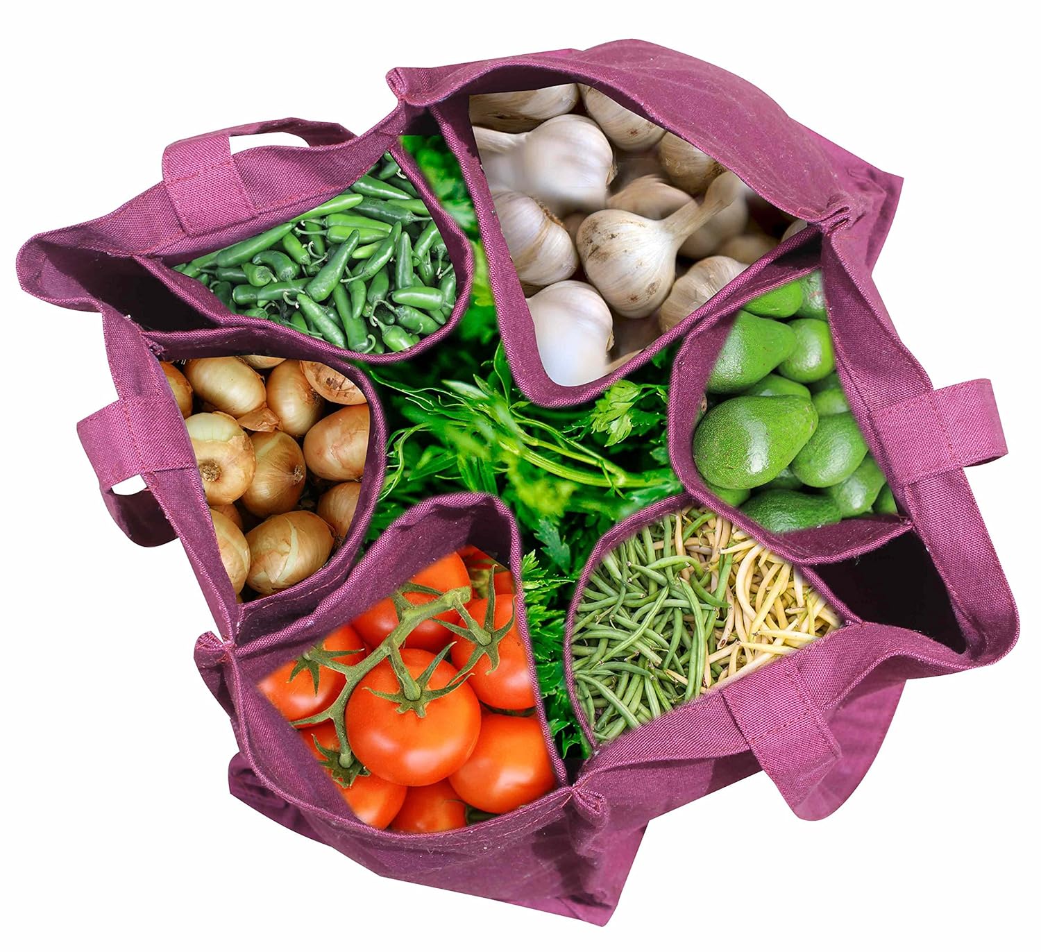 Ryan Overseas Cotton Vegetable Carry Bag/Reusable Bag 12 x 14.5 (wxl