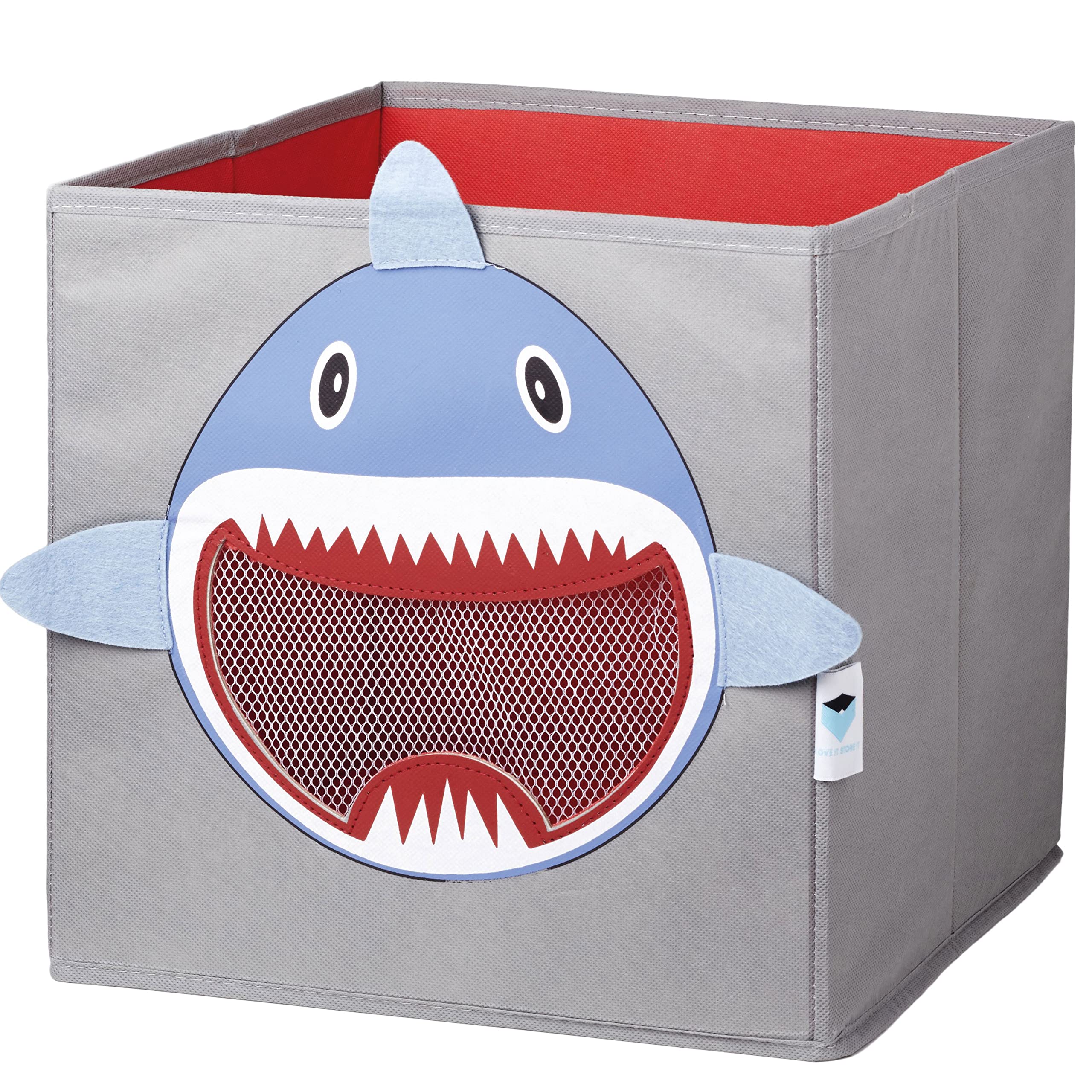STORE.IT 750145 Toy Box with Net 30 x 30 x 30 cm Shark