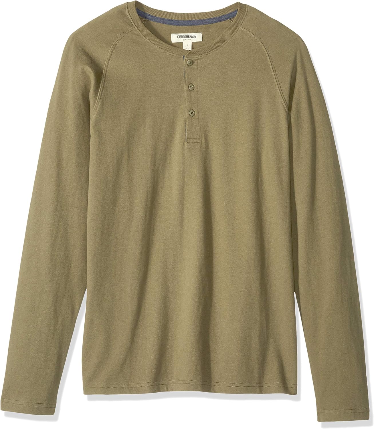  Brand - Goodthreads Men's Long-Sleeve Sueded Jersey Henley: Clothing