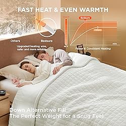 Bedsure Electric Blanket King Size - Dual Control