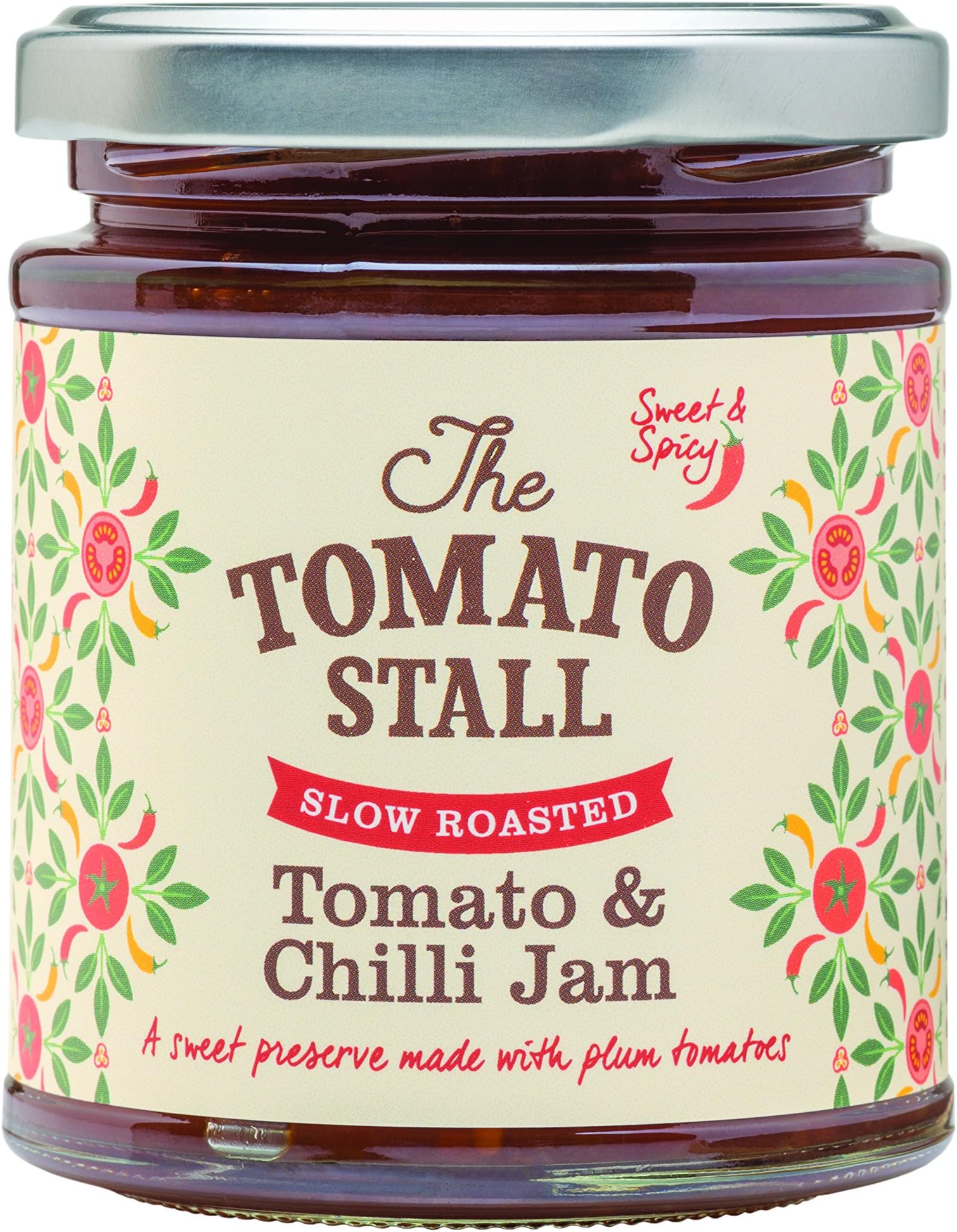 The Tomato Stall Slow Roasted Tomato and Chilli Jam 220g
