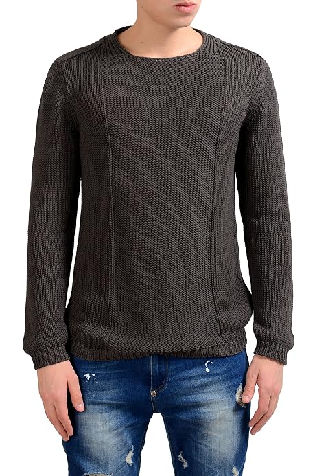 Heavy Knitted Boat Neck Sweater 