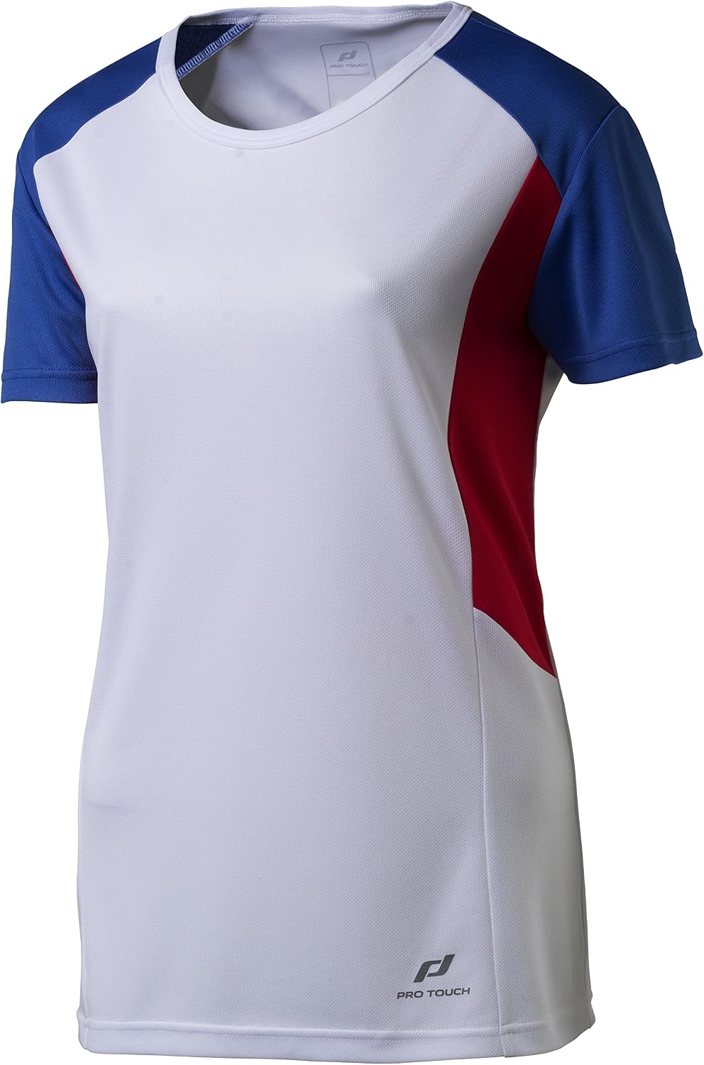 Pro Touch T-Shirt-4032686 Women's T-Shirt - White Blue Red, 34, Weiß/Blau/Rot