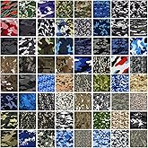 Hydrographics Camouflage Water Transfer Printing - 5 Packs of Random Water Transfer Film (5 Rolls X3.3FT) WTP Film