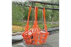 2mm Thickening Cargo Hanging Nets with Hoist - Safety Cargo Lifting Net Straps - Railway/Shipping/Flat Nylon Sling Hoisting N
