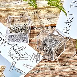 Blulu 8 Pieces Clear Acrylic Plastic Jewelry Box
