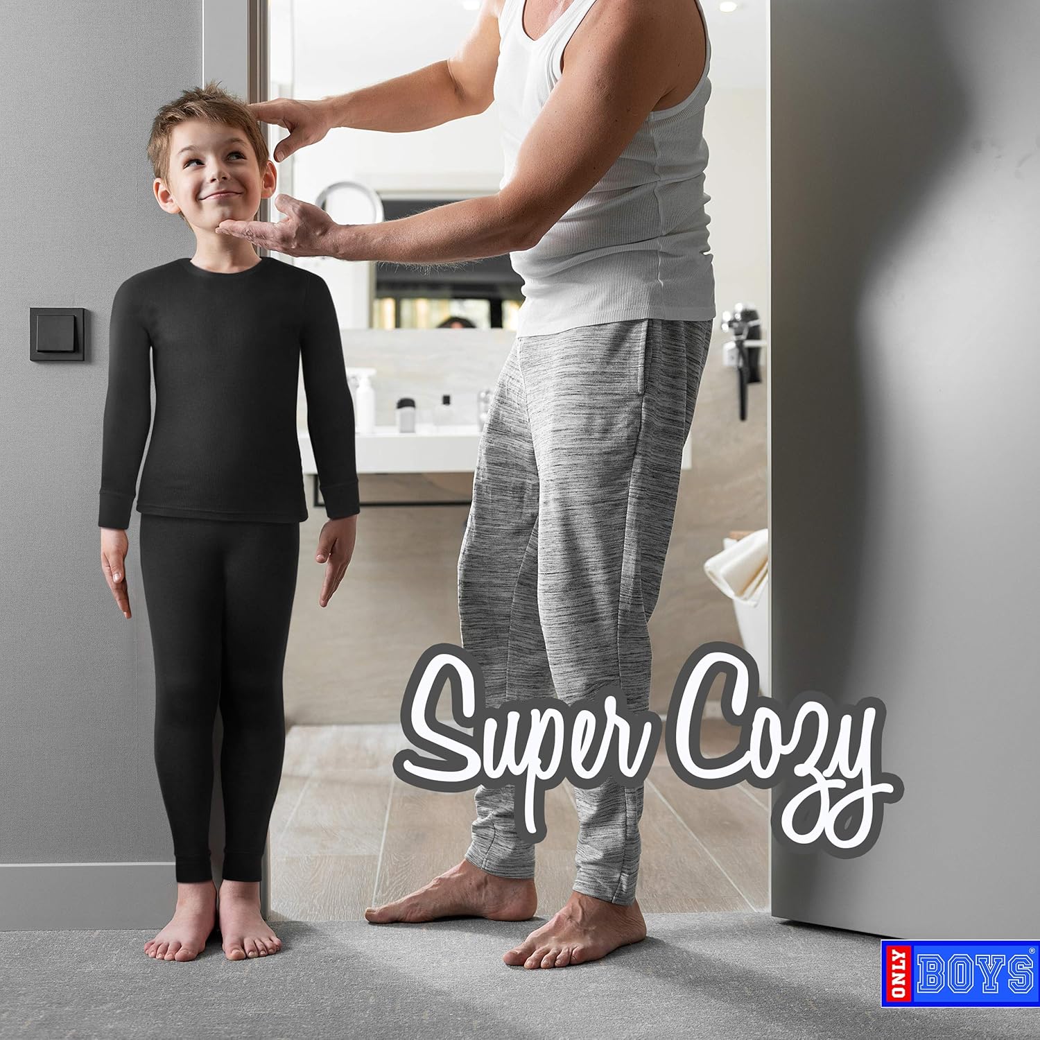 Lightweight Fleece Lined Base Layer Only Boys Warm and Cozy Thermal