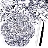 RODAKY 6000Pcs Resin Flatback Rhinestones for