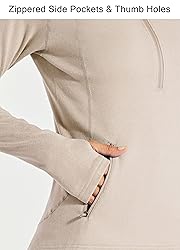 Willit Women's Fleece Running Jacket Pullover