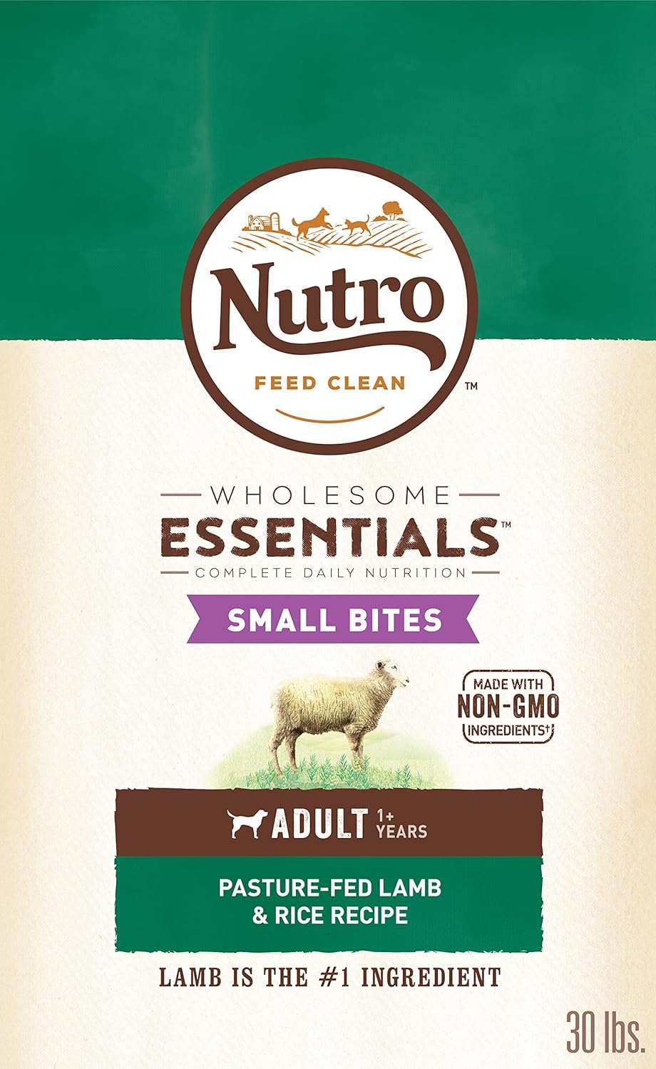 NUTRO Wholesome Essentials Natural Adult Dry Dog Food Small Bites