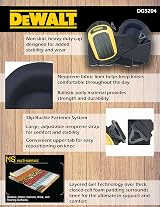 Custom Leathercraft DG5204 Dewalt Professional Gel Kneepads Large view 2