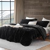 Chunky Bunny - Coma Inducer&reg; Queen Oversized Comforter - Rabbit Black | Experience Coma Worthy Sleep with Cozy Plush Faux Fur Extra Large Bedding