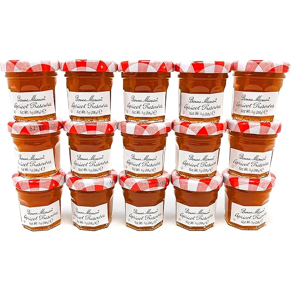 Amazon.com: Bonne Maman Apricot Preserve Mini Jars - 1 oz x
