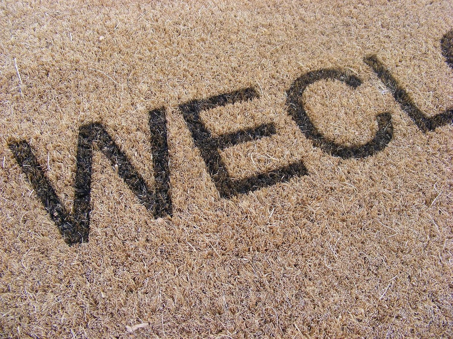 FastCraft STILL GAME INSPIRED MISSPELLED WECLOME WELCOME DOOR MAT 60x40 cm COIR DOORMAT INDOOR FLOOR ENTRANCE RUG NOVELTY PRESENT HOUSE WARMING GIFT - Image 5