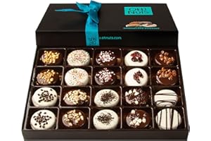 Oh! Nuts Chocolate Covered Cookie Gift Baskets - 20 Variety Gourmet Assortment Sandwich Cookies - Prime Elegant Box Gifts for Birthday, Anniversary, Holiday Season, Mom, Dad