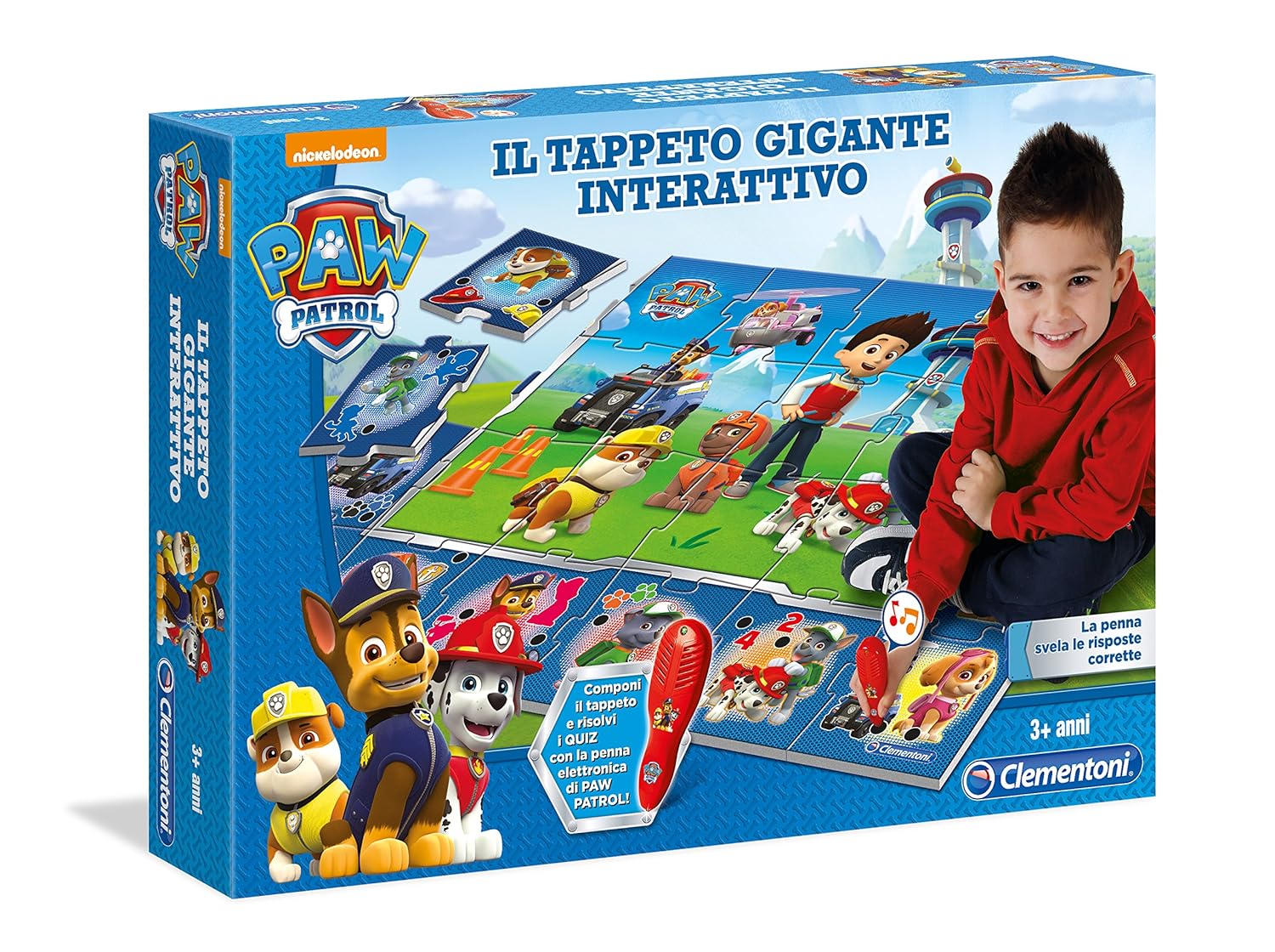 Clementoni Paw Patrol Tappeto Gigante Interattivo Amazon Giochi e giocattoli