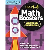 Kumon Math Boosters: Addition &amp; Subtraction, Grades 1-3, Ages 6-8, 144 pages