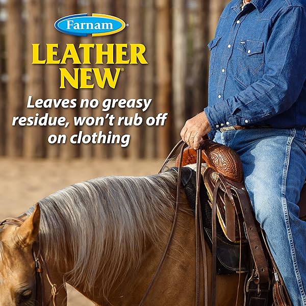 FARNAM LEATHER NEW DEEP-CLEANING CONDITIONER AND RESTORER FOR SADDLES AND LEATHER, 32 OUNCES