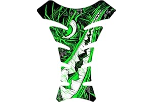 IMMORTAL GRAPHIX Size is 8.5 in Tall x 6.5 in Wide Tiger Fighter Shark Side Black Green World War Motorcycle Gas Tank pad Decal Sticker