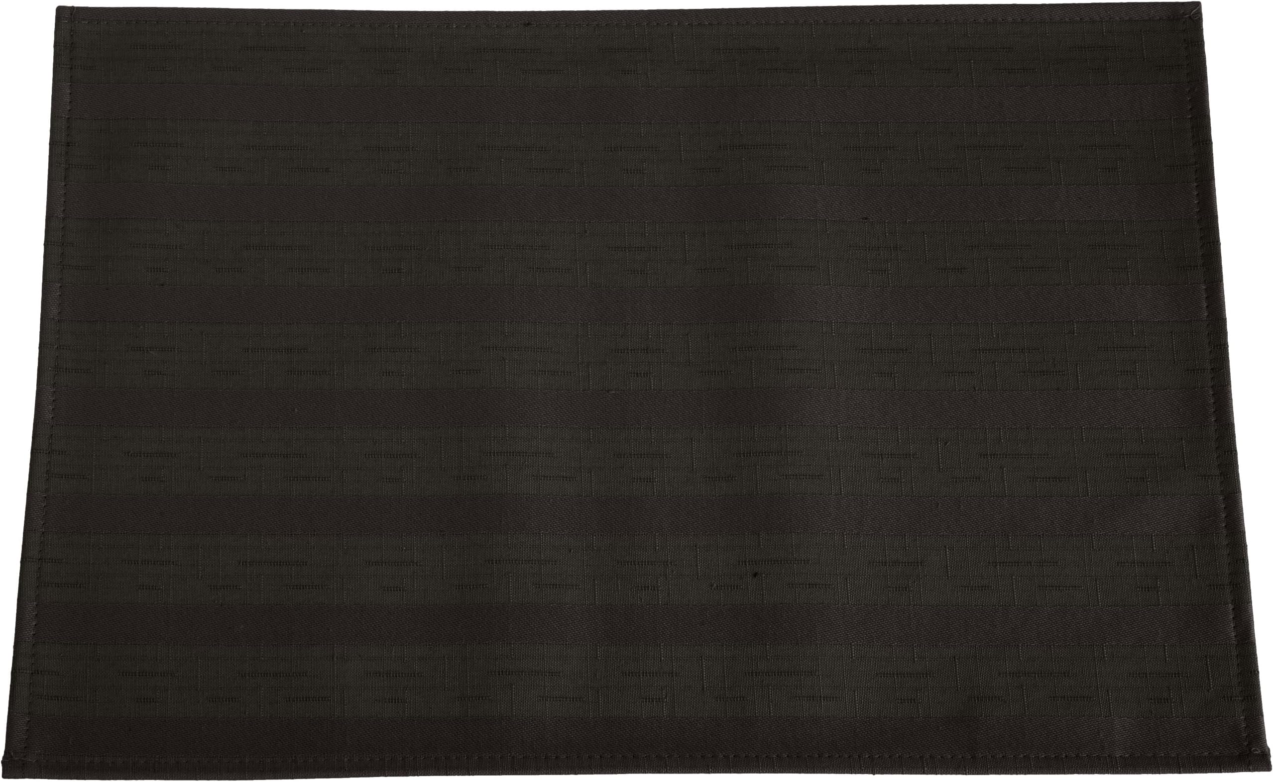 Trendex Home Designs Crypton/Domino Placemat, 17.75 by 12.75-Inch, Black, Set of 2