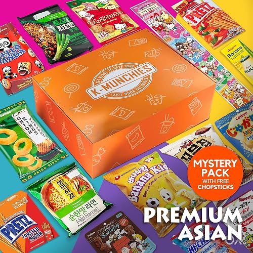 K-Munchies Asian Snacks Box - Snacks Variety Pack for Adults and