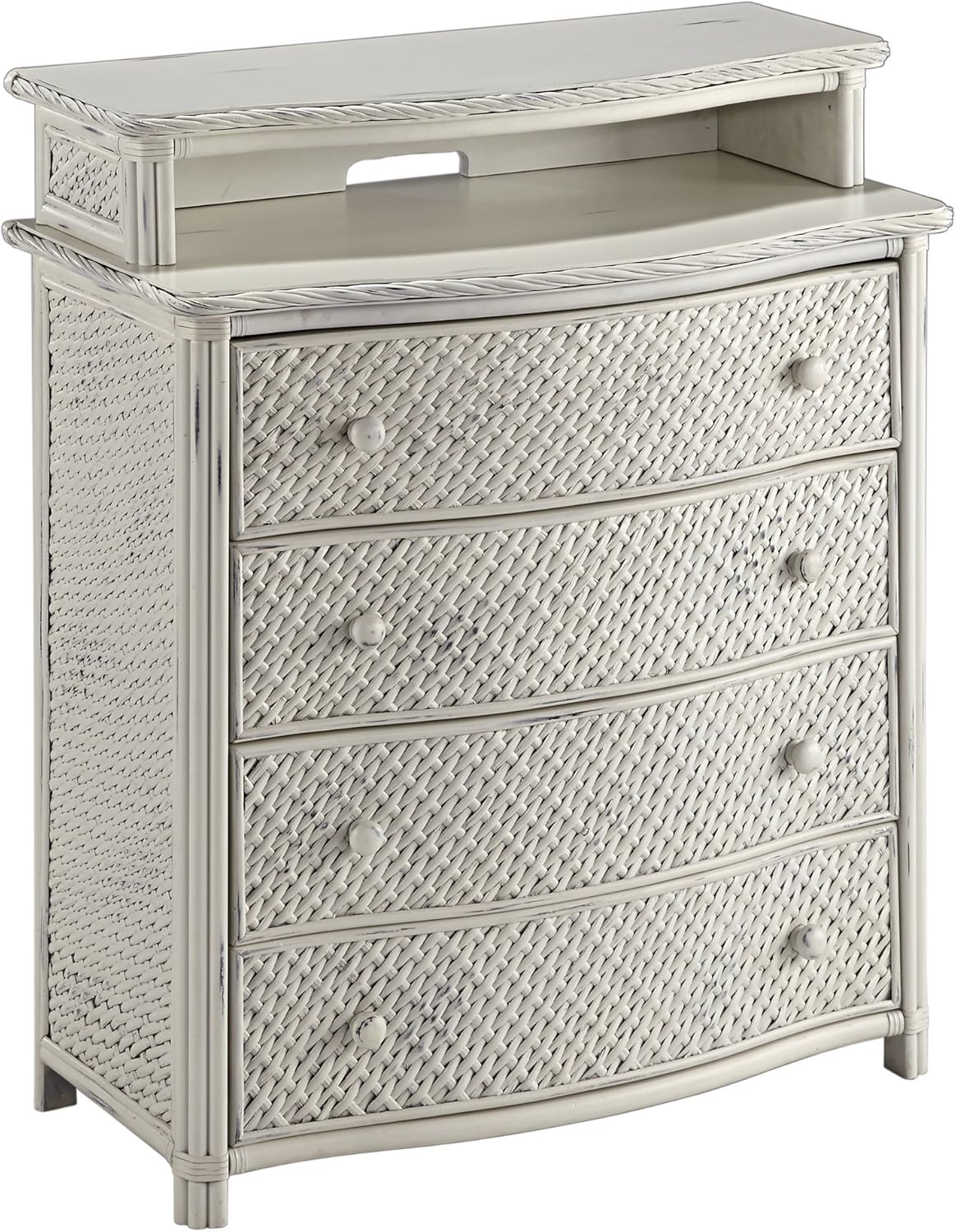 Amazon Com Home Styles Marco Island Media Chest With White Finish