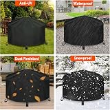 Guangyu Fire Pit Cover 80x80x65cm Waterproof Oxford Fabric UV Resistant view 3