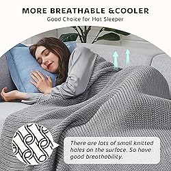 L'AGRATY Knitted Weighted Blanket - 60"x80" 15lbs